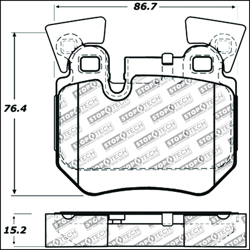 StopTech Performance 08-09 BMW 128i/135i Coupe Rear Brake Pads