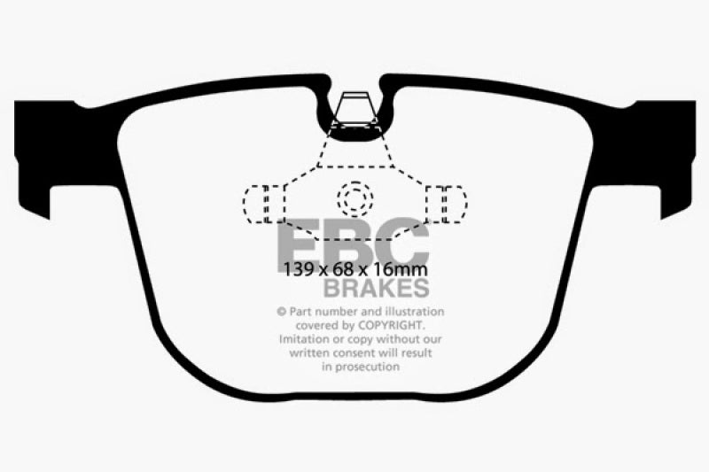 EBC 08-10 BMW M3 4.0 (E90) Ultimax2 Rear Brake Pads