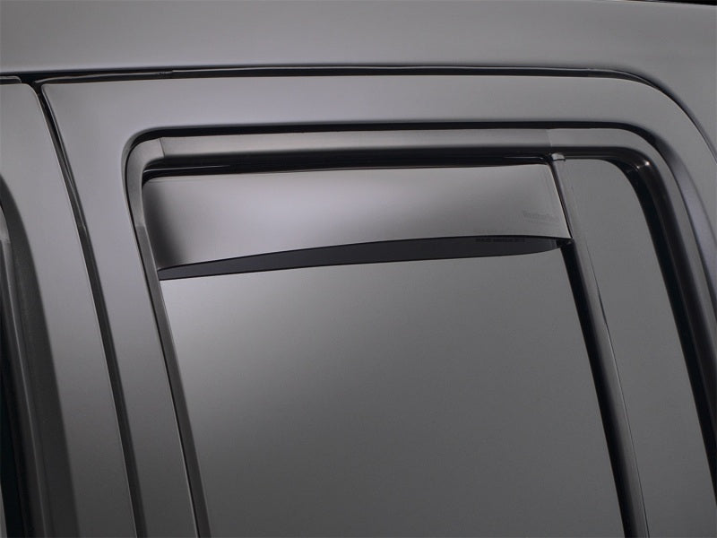 WeatherTech 08+ BMW X6 Rear Side Window Deflectors - Dark Smoke