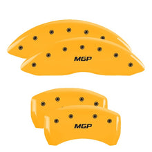 Load image into Gallery viewer, MGP 4 Caliper Covers Engraved Front &amp; Rear MGP Yellow Finish Black Characters 2010 BMW M6