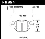 Hawk 06 BMW 330i/330xi / 07-09 335i / 07-08 335xi / 09 335d / 08-09 328i Performance Ceramic Street