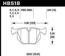 Load image into Gallery viewer, Hawk BMW 3/5/7Series/M3/M5/X3/X5/Z4/Z8 / Land Rover Range Rover DTC-60 Race Rear Brake Pads