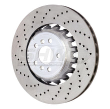 Load image into Gallery viewer, SHW 2020 BMW X5 M 4.4L Left Rear Cross-Drilled Lightweight Brake Rotor (34208074285)