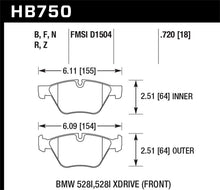 Load image into Gallery viewer, Hawk 13-14 BMW 528i / 528i xDrive HP Plus Front Brake Pads