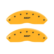 Load image into Gallery viewer, MGP 4 Caliper Covers Engraved Front &amp; Rear MGP Yellow Finish Black Characters 2004 BMW Z4