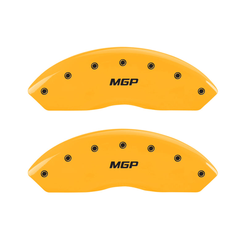 MGP 4 Caliper Covers Engraved Front & Rear MGP Yellow Finish Black Characters 2008 BMW Z4