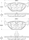 StopTech Street Touring 01-02 BMW Z3 / 03-09 Z4 / 10/90-07 3 Series Rear Brake Pads