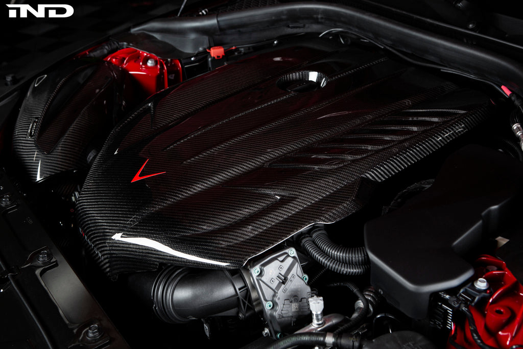 Eventuri Toyota A90 Supra B58 Black Carbon Engine Cover