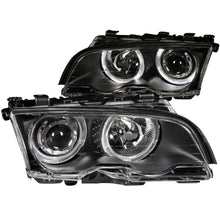 Load image into Gallery viewer, ANZO 1999-2001 BMW 3 Series E46 Projector Headlights w/ Halo Black