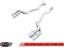 Load image into Gallery viewer, AWE Tuning 18-19 BMW M5 (F90) 4.4T AWD Axle-back Exhaust - Track Edition (Chrome Silver Tips)