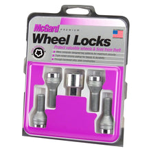 Load image into Gallery viewer, McGard Wheel Lock Bolt Set - 4pk. (Cone Seat) M12X1.5 / 17mm Hex / 25.5mm Shank Length - Chrome