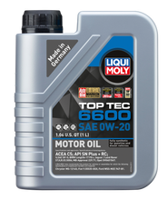 Load image into Gallery viewer, LIQUI MOLY 1L Top Tec 6600 Motor Oil 0W20