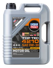 Load image into Gallery viewer, LIQUI MOLY 5L Top Tec 4210 Motor Oil SAE 0W30