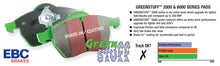 Load image into Gallery viewer, EBC 10+ BMW 535i 3.0 Turbo (F10) Greenstuff Rear Brake Pads