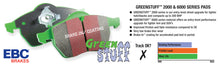 Load image into Gallery viewer, EBC 01-03 BMW 530i 3.0 (E39) Greenstuff Front Brake Pads