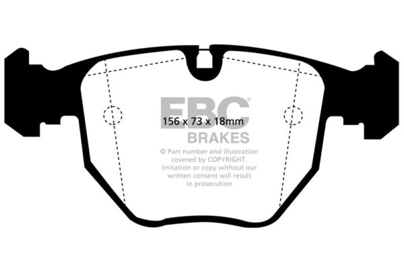 EBC 01-03 BMW 530i 3.0 (E39) Greenstuff Front Brake Pads