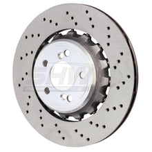 Load image into Gallery viewer, SHW 15-18 BMW M3 3.0L Right Rear Cross-Drilled Lightweight Brake Rotor (34212284812)