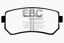 Load image into Gallery viewer, EBC 06-11 Hyundai Accent 1.6 Ultimax2 Rear Brake Pads