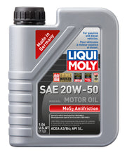 Load image into Gallery viewer, LIQUI MOLY 1L MoS2 Anti-Friction Motor Oil 20W50