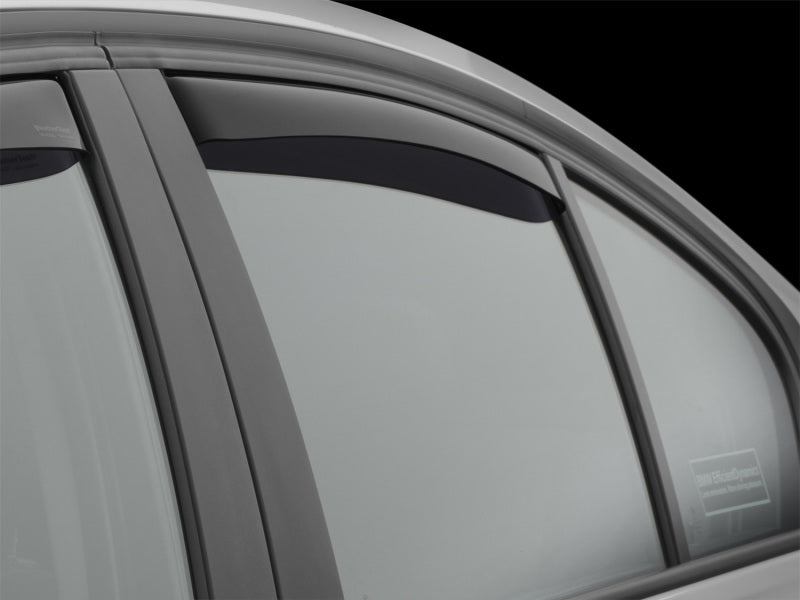 WeatherTech 12+ BMW 3-Series Rear Side Window Deflectors - Dark Smoke
