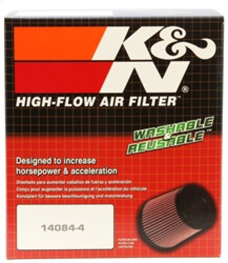 K&N Universal Tapered Filter 2.75in Flange ID x 5.0625in Base OD x 3.5in Top OD x 4in Height