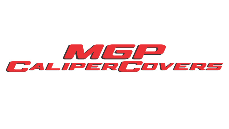 MGP 4 Caliper Covers Engraved Front & Rear 19-20 BMW 330i Red Finish Silver Characters