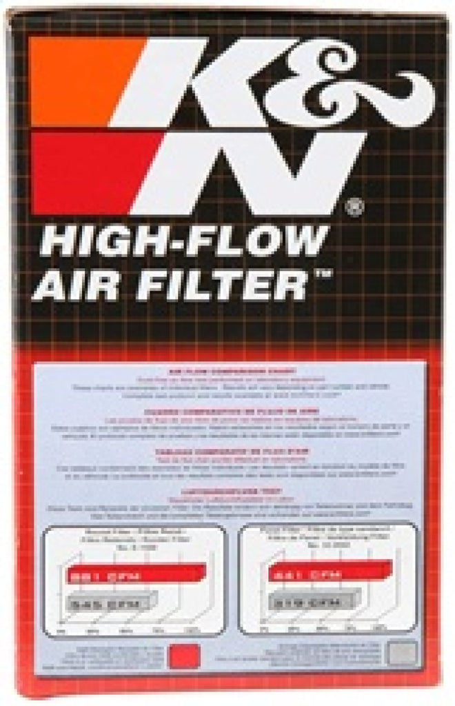 K&N Universal Clamp-On Air Filter 2-3/4in FLG / 4-3/4in B / 3-1/2in T / 5-7/8in H