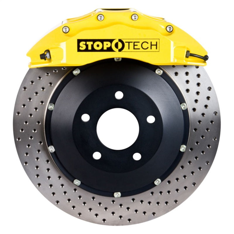 StopTech BBK 07-09 BMW 335i/335d Front 355x32 Drilled 2pc Rotors ST-60 Yellow Calipers