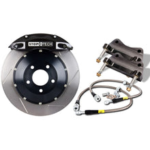 Load image into Gallery viewer, StopTech 08-09 BMW M3 (E92) V8 Front 355x35 Black ST-40 Calipers Slotted Rotors/Pads/SS Lines