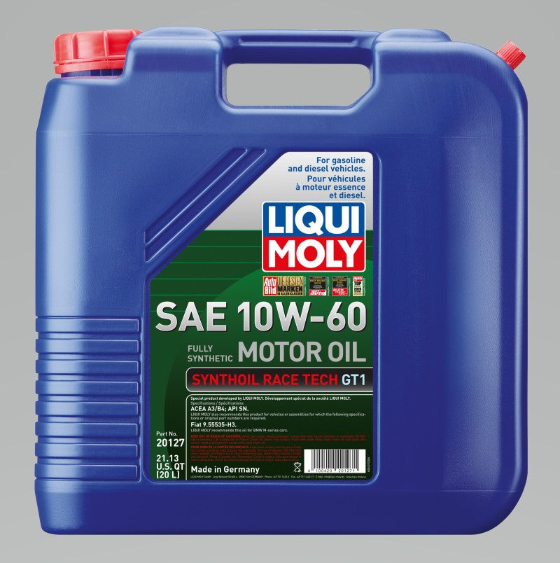 LIQUI MOLY 20L Synthoil Race Tech GT1 Motor Oil 10W60