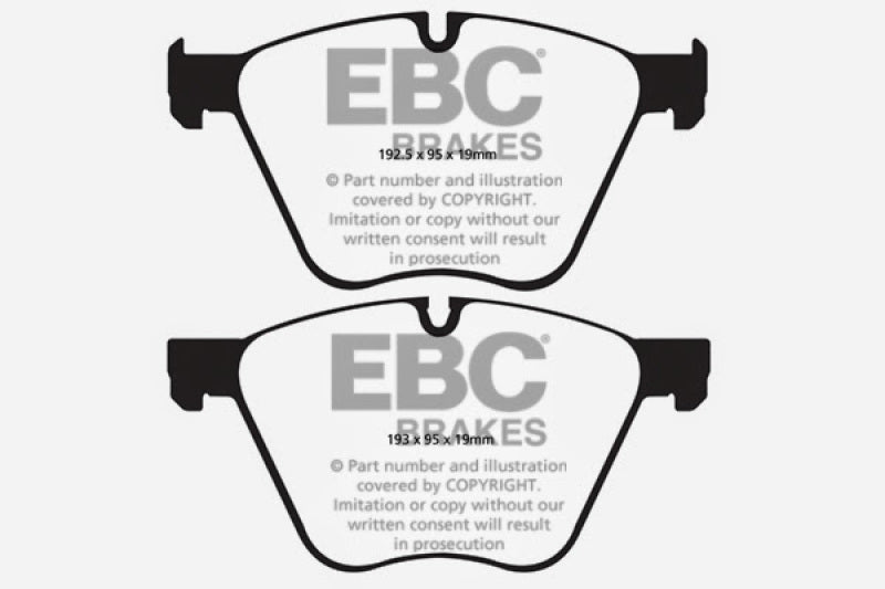 EBC 10+ BMW 760 6.0 Twin Turbo (F01) Greenstuff Front Brake Pads