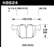 Load image into Gallery viewer, Hawk 06 BMW 330i/330xi / 07-09 335i / 07-08 335xi / 09 335d / 08-09 328i HPS Street Rear Brake Pads