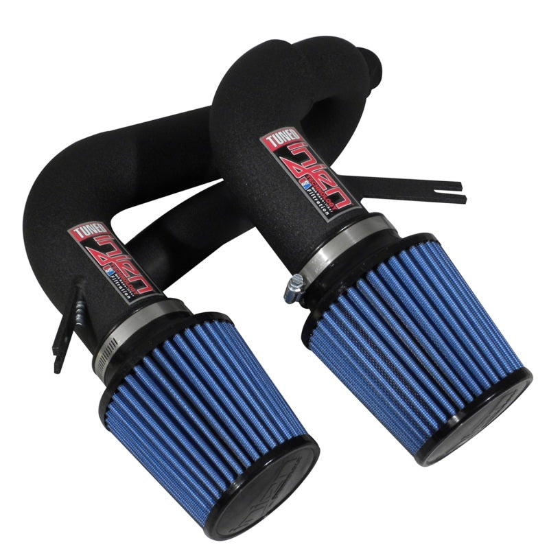 Injen 08-09 535i E60 3.0L L6 Twin intake & AMSOIL Filters Wrinkle Black Short Ram Intake