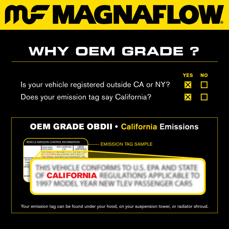 MagnaFlow OEM Grade 13-17 BMW X3 Direct Fit Catalytic Converter