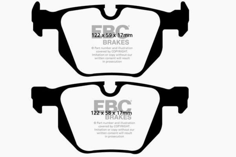 EBC 07-10 BMW X5 3.0 Ultimax2 Rear Brake Pads