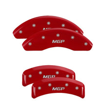 Load image into Gallery viewer, MGP 4 Caliper Covers Engraved Front &amp; Rear MGP Red Finish Silver Characters 1987 BMW 325