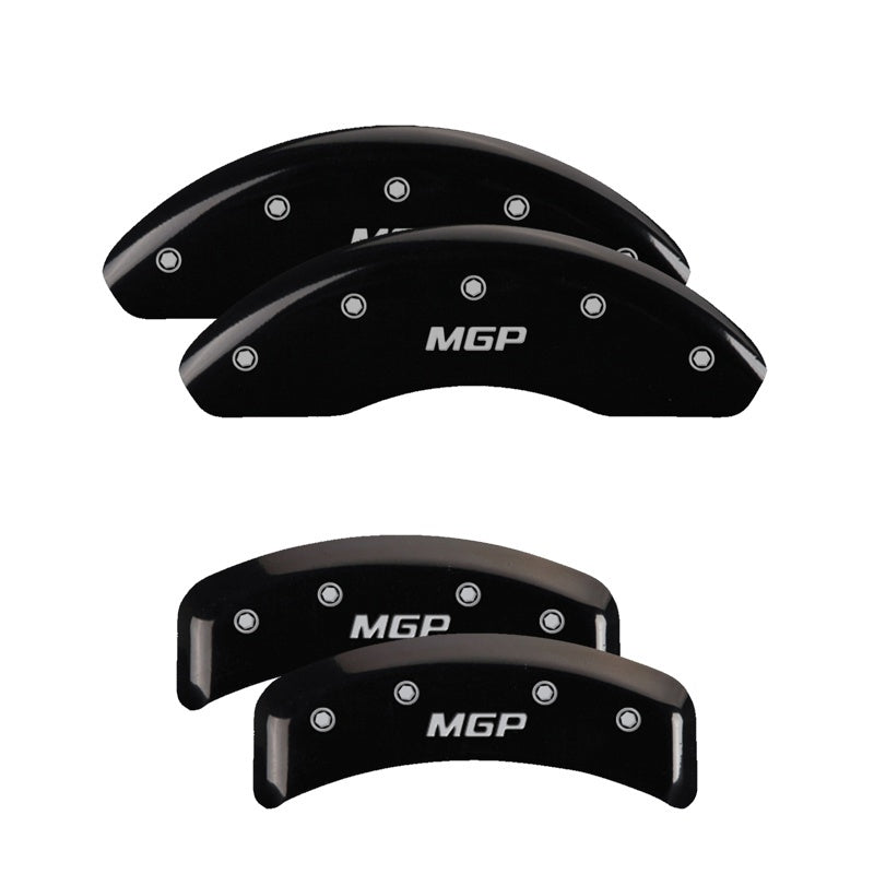 MGP 4 Caliper Covers Engraved Front & Rear MGP Black Finish Silver Characters 1992 BMW 318is
