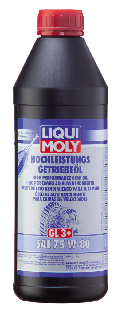 LIQUI MOLY 1L High Performance Gear Oil (GL3+) SAE 75W80
