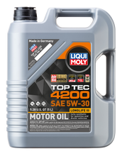 Load image into Gallery viewer, LIQUI MOLY 5L Top Tec 4200 New Generation Motor Oil SAE 5W30
